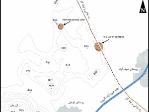 <p>Fig. 1. Map showing the location of Tol-e Qal’eh Seyfābād and adjacent sites (photo: C. Barfi)</p>
