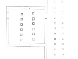 <p>Fig. 3. Plan of the palatial building at Charkhāb (after Karimian, H., A. A. Sarfaraz, N. Ebrahimi, “Bāz-yābi-ye kākh-hā-ye hakhāmaneshi…”, p. 47)</p>
