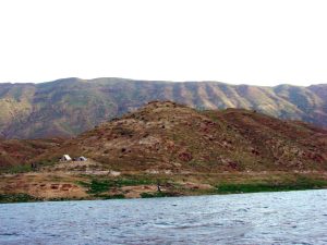 <p>Fig. 1. General view of the site of Barzqawāleh 1 with its Sasanian building, lower right corner, in 2013 (photo: Sh. Hourshid)</p>
