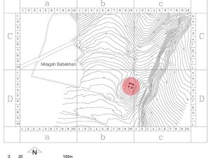 <p>Fig. 2. Topographic map of the archaeological mound at Mil-e Milegeh (photo: Y. Moradi).</p>
