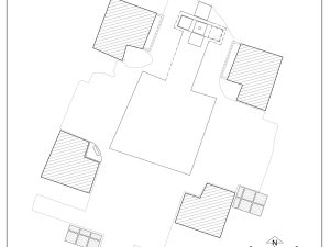 <p>Fig. 3. Plan of the chāhār-tāq with surviving mud-bricks that surrounded the monument (photo: Y. Moradi).</p>
