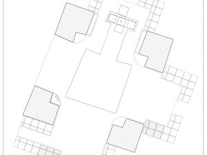 <p>Fig. 4. Plan of the chāhār-tāq with the reconstruction of the mud-brick floor that once  surrounded the monument (photo: Y. Moradi).</p>
