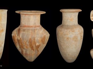 <p>Fig. 10. Various stone vessels from the Chegā Soflā cemetery (photo: Media Rahmani, the Zohreh Prehistoric Project archive)</p>
