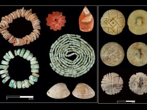 <p>Fig. 11. Various ornaments and stone stamp seals from the Chegā Soflā cemetery (photo: Media Rahmani and Sara Freydouni, the Zohreh Prehistoric Project archive)</p>
