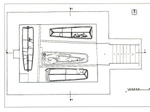 <p>Fig. 3. Plan of Tomb 1 and the position of burials (photo: Mehdi Rahbar)</p>
