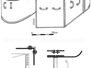 <p>Fig. 2. Jubaji. The reconstruction of the bronze coffins (after Shishegar, <em>Tomb of the Two Elamite Princesses</em>,fig. 3-24, p. 69).</p>
