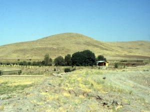 <p>Fig. 1. View of Ganj Tepe, Khorvin, from the north (photo: A. Mousavi)</p>
