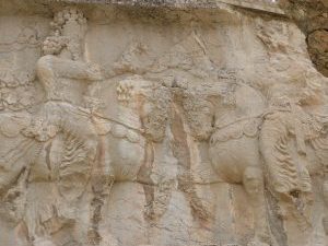 <p>4. Naqsh-e Rajab. The investiture of Shapur I (image: Carole Raddato, www.followinghadrian.com, CreativeCommons)</p>
