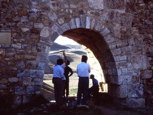 <p>Fig. 6. The southeastern gate after restoration, September 1994 (photo A. Mousavi)</p>
