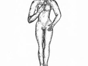 <p>Fig. 2. The bronze figure of a nude woman (after Mousavi, “Two Bronze Statuettes from Tuzandejan,” fig. 2)</p>
