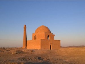 <p>Fig. 2. Sangbast. The mausoleum and the minaret (image: https://www.visitiran.ir/attraction/Sangbast-Historical-Complex)</p>
