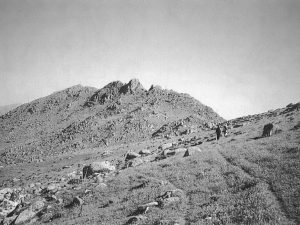 <p>Fig. 1. The southern flank of the Ālā Dāgh mountain overlooking the village of Shisheh. The inscribed panel lies at the foot of the triangular peak (after Bashash Khanzaq, Biscione, Hejebri-Nobari, and M. Salvini, “Haldi’s Garrison-Haldi’s Protection,” p. 28, fig. 2)</p>
