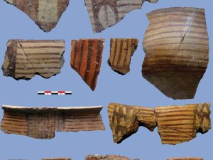 <p>Fig. 6. A selection of typical Chakhmaq Neolithic ceramics from the East Mound.</p>
