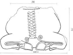 <p>Fig. 10. Drawing of a bull-headed capital (drawing: A. Askari Chaverdi)</p>
