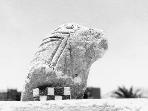 <p>Fig. 11. Fragment of an eagle-headed capital (photo: A. Askari Chaverdi)</p>
