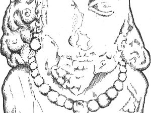 <p>Fig. 15. Drawing of the head of a human bust (drawing: A. Askari Chaverdi)</p>
