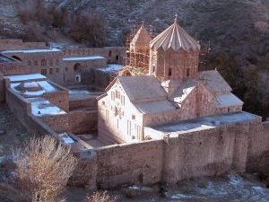 <p>Fig. 1. St. Stepanos. General view of the monastery from the north in November 2004 (image: C. Adle).</p>
