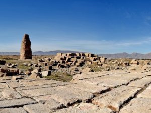 <p>Fig. 3. The Tirbal seen from the remains of Takht Neshin (image: B. Sedighi ©ICHHTO)</p>
