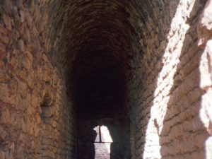 <p>Fig. 10. Vaulted corridor WB adjacent to the Great eyvān in 1998 (photo: A. Mousavi)</p>
